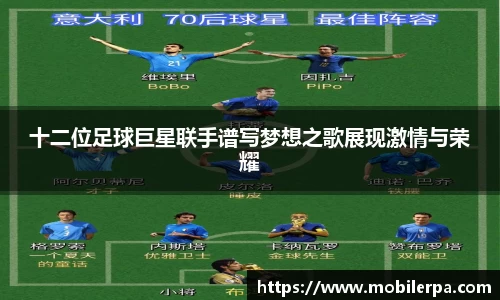十二位足球巨星联手谱写梦想之歌展现激情与荣耀